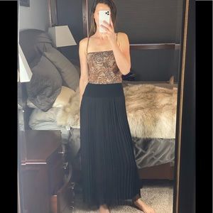 Design History Pleated Maxi Skirt, Size Small, New with tags